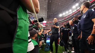 Thomas Tuchel speaks to photographers