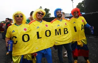 Colombia fans outside the stadium before the Fifa World Cup 2026 Group K match between Uzbekistan and Colombia at Estadio Azteca, Mexico City June 17, 2026. — Reuters pic