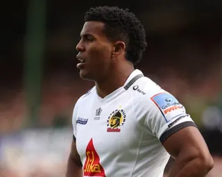Exeter Chiefs' Immanuel Feyi-Waboso during the Gallagher Prenm match against Leicester Tigers