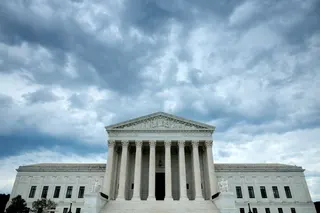 WASHINGTON, DC - JUNE 18: Rain clouds roll over the United States Supreme Court building on June 18, 2026 in Washington, DC. The high court handed down three decisions Thursday, including United States v Hemani where the court ruled 9-0 to limit a federal ban on drug users' Second Amendment right to own firearms. Chip Somodevilla/Getty Images/AFP (Photo by CHIP SOMODEVILLA / GETTY IMAGES NORTH AMERICA / Getty Images via AFP)