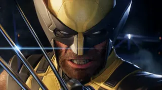 Wolverine with his claws out