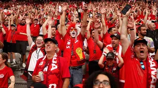 Canada fans celebrate beating Qatar