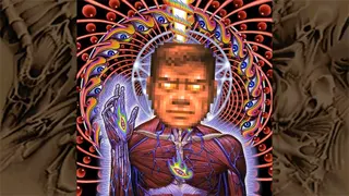 Cover art of Lateralus by Tool with godmode portrait of DoomGuy superimposed over it.
