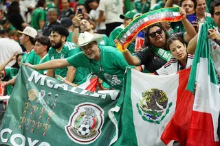 Mexican fans celebrate after the Fifa World Cup match between Mexico and South Korea at the Guadalajara Stadium in Zapopan on Thursday. Photo: Reuters