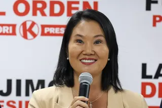 秘魯右翼總統候選人藤森惠子。（路透社）
