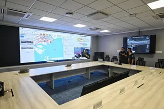 The new Integrated Command Centre, which will be used to coordinate management of major maritime incidents.