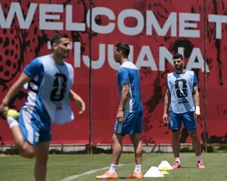 Iran forward Mehdi Taremi during a training session