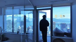 王祖賢家中往外看有絕美的景觀。（取材自小紅書）