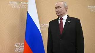 Reuters Russia's President Vladimir Putin is seen prior to a meeting with Cambodia's Prime Minister Hun Manet on the sidelines of the Russia-ASEAN summit in Kazan on Thursday 18 June