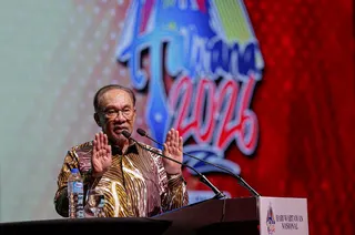 Anwar delivers his speech at Hawana 2026 highlight event at the Picca Convention Centre @ Butterworth Arena today. – Bernama pic