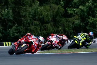Marc Marquez in action.