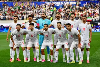 Soccer Football - FIFA World Cup 2026 - Group G - Iran v New Zealand - Los Angeles Stadium, Inglewood, California, U.S. - June 15, 2026 Iran players pose for a team group photo before the match IMAGN IMAGES via Reuters/Gary Vasquez