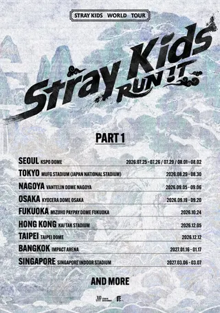 Stray Kids世界巡演城市公開。（圖／翻攝自 Stray Kids 臉書）