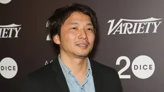 Fumito Ueda after receiving a DICE Award for "The Last Guardian" in 2017. [Cropped]