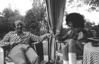 Clive Davis and Sly Stone in the 1970s