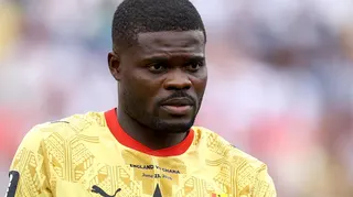 Thomas Partey looks on before Ghana's match against England