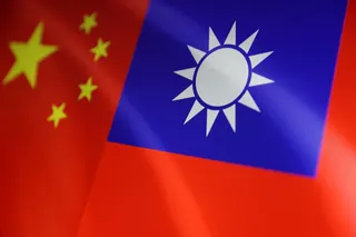 Chinese and Taiwanese flags are seen in an illustration taken on August 6, 2022. — Reuters pic