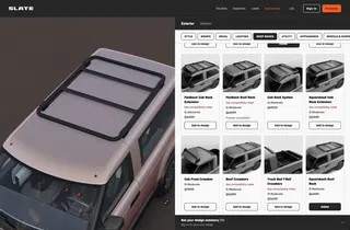 A screenshot of Slate Auto's configurator