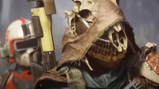 Arc Raiders: A close up of two Raiders walking towards the camera.