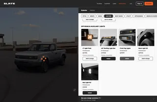 A screenshot of Slate Auto's configurator