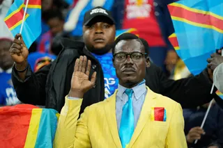 Michel Nkuka Mboladinga pictured at the Africa Cup of Nations in December 2025.