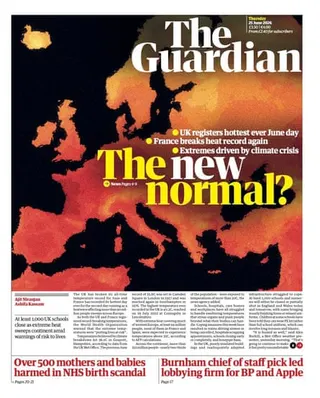 Front page of the Guardian 25 June 2026