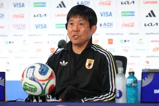 Japan coach Hajime Moriyasu said his team wants to encourage other Asian teams and would like to be their hope. — AFP pic