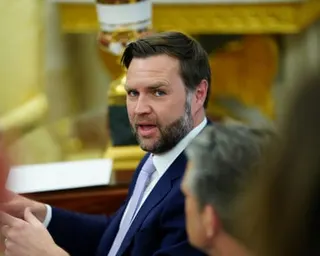 Man speaks to reporters