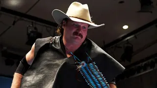 Joe Doering entering the wrestling ring at Korakuen Hall in Tokyo