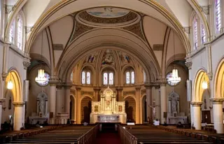 Inside of a church.