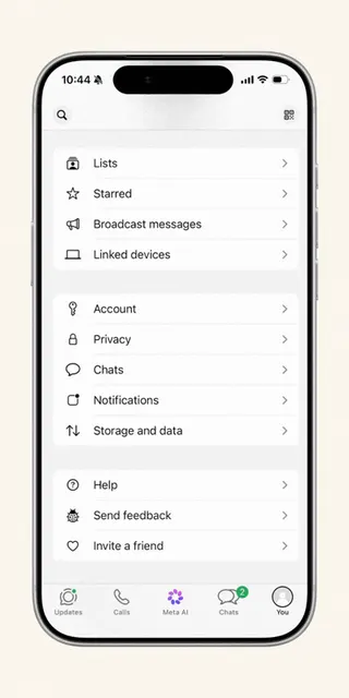 A gif showing how to access the username key feature coming to WhatsApp later this year.