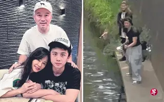 孙安佐带着“火焰喷射枪”到河边试射引发轩然大波，孙鹏与狄莺为儿子孙安佐操碎了心。 （取自网络）