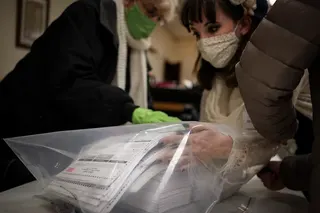 2020美國總統大選「郵寄選票」備受爭議。 圖：達志影像/美聯社資料照