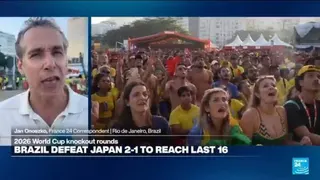 Reaction from Rio after Brazil's last-gasp World Cup win against Japan