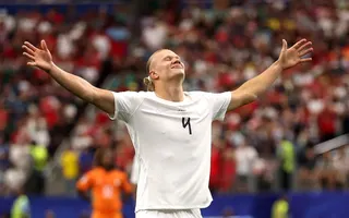 Erling Haaland #9 of Norway celebrates scoring his team’s second goal during the Fifa World Cup 2026 Round Of 32 match between Cote d’Ivoire and Norway at Dallas Stadium in Arlington, Texas June 30, 2026. — Lars Baron/Getty Images North America/Getty Images pic via AFP