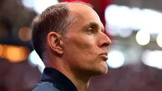 England manager Thomas Tuchel looks on prior to the World Cup match against DR Congo