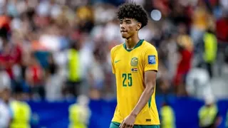 Lucas Herrington is consoled by his teammates after the defender missed his penalty in the shootout defeat to Egypt in Dallas.