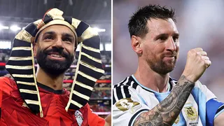 Egypt's Mohamed Salah and Argentina's Lionel Messi