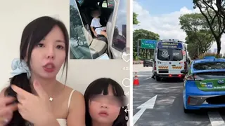 德士惊魂！司机渐失意识却仍踩油门 母开门减速带幼儿慌逃