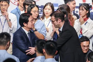 「青年百億海外圓夢基金計畫」記者會於西門紅樓舉行，任期將屆滿的法國在台協會主任龍...