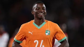 Bazoumana Toure playing for Ivory Coast