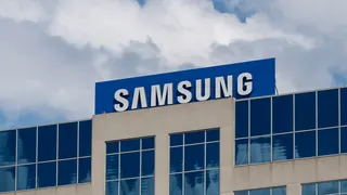 Samsung Electronics America Corporate office in Ridgefield Park, NJ, USA. - stock photo. Ridgefield Park, NJ, USA - August 23, 2022