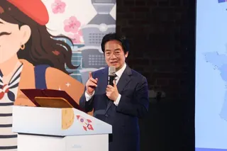 台總統賴清德出席「青年百億海外圓夢基金計畫」記者會，賴清德提到，希望未來台灣足球...