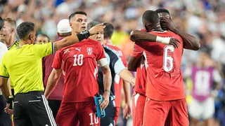 Embolo is sent off