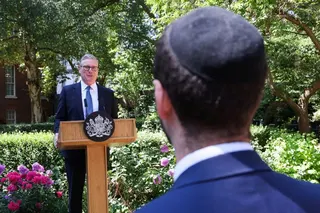 LONDON, ENGLAND - JULY 13: British Prime Minister Keir Starmer speaks as he hosts a reception with the Jewish community to discuss efforts to tackle antisemitism at 10 Downing Street on July 13, 2026 in London, England. (Photo by Suzanne Plunkett - WPA Pool/Getty Images)
