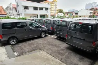 Rising Certificate of Entitlement premiums mean the Nissan NV200 van, shown here, now costs around 34% more at S$133,800 with COE, compared to December 2023.
