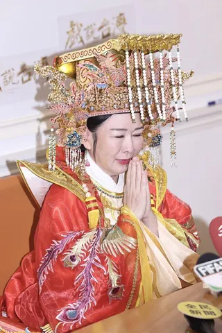 張秀卿「戲說台灣」白沙屯媽祖廟首次授權戲劇拍攝。記者王聰賢／攝影