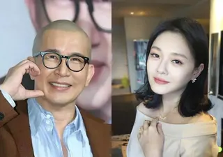 具俊晔（左）在大S下葬后几乎天天到坟前陪伴亡妻。（互联网）