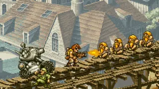 Some shooting in Metal Slug.