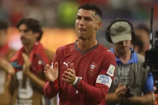 C羅（Cristiano Ronaldo）世界盃感性謝幕。美聯社